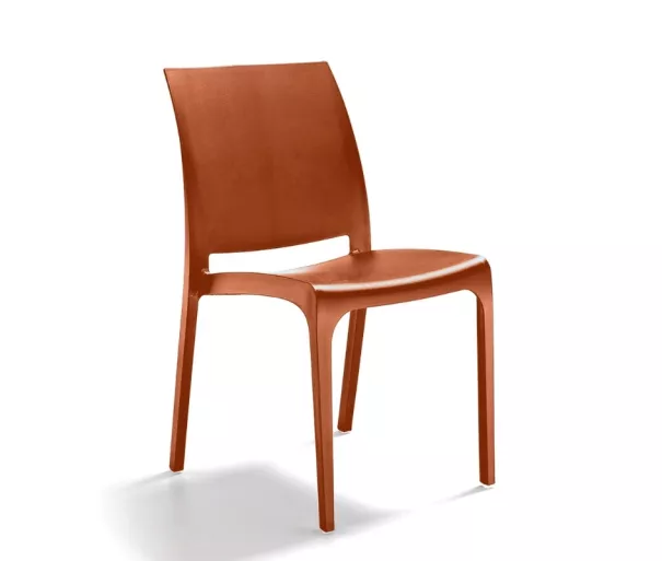 Garden chair Volga brick red