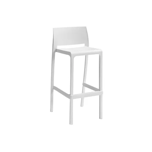 Garden bar stool Volga Stool 65 50x49x89cm white