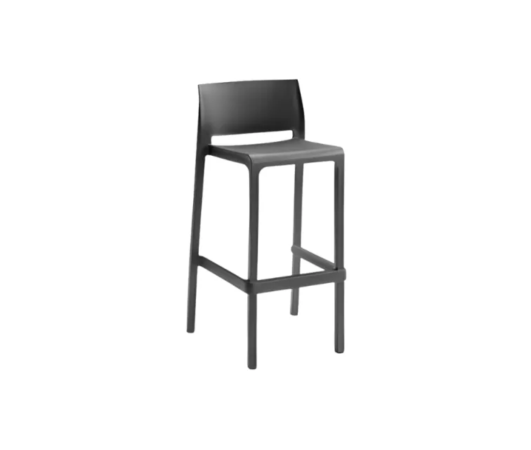 Dārza bāra krēsls Volga Stool 75 50x50x99cm pelēks