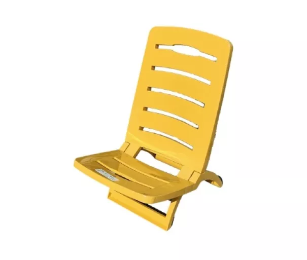 Garden chair Sandy 37.5x55x65cm yellow