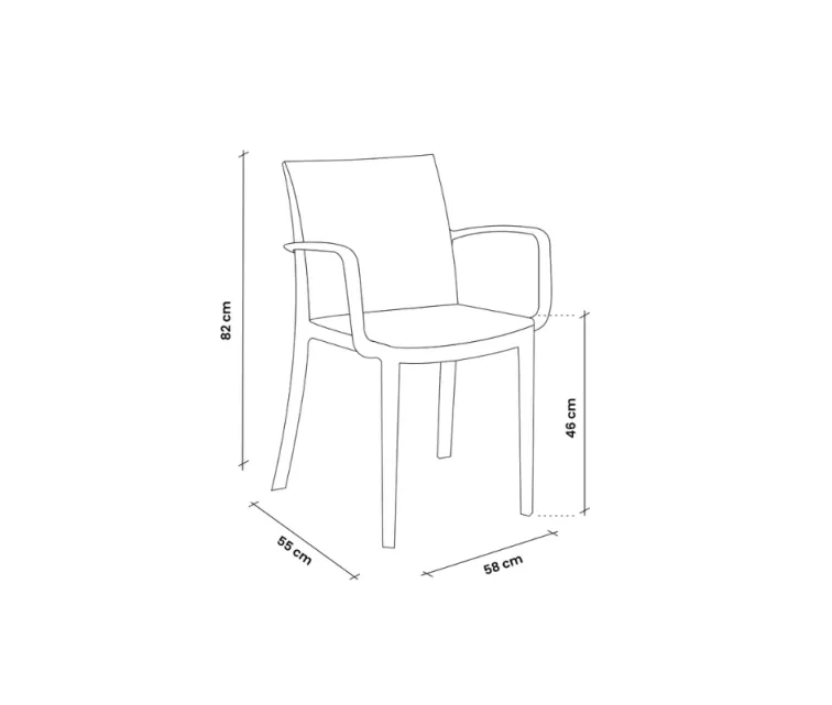 Sodo kėdė Matrix fotelis smėlio spalvos
