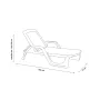 Sauļošanās krēsls Nilo balts