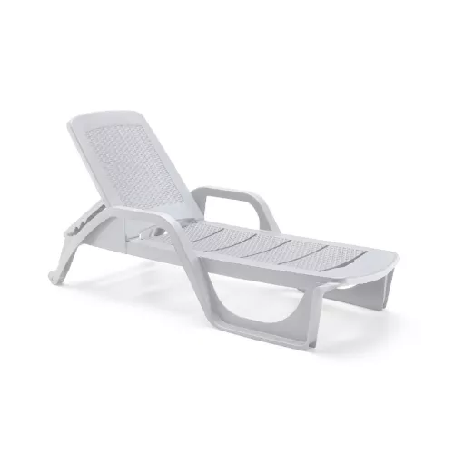 Sauļošanās krēsls Nilo balts