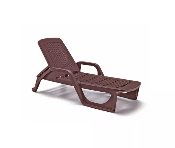 ( SCRATCHED ) Sun lounger Nilo brown