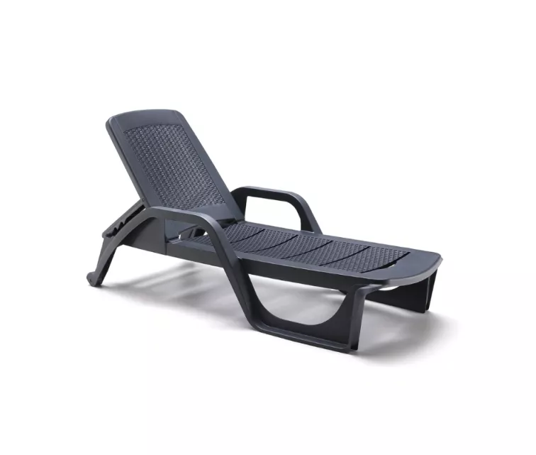 Sauļošanās krēsls Nilo pelēks