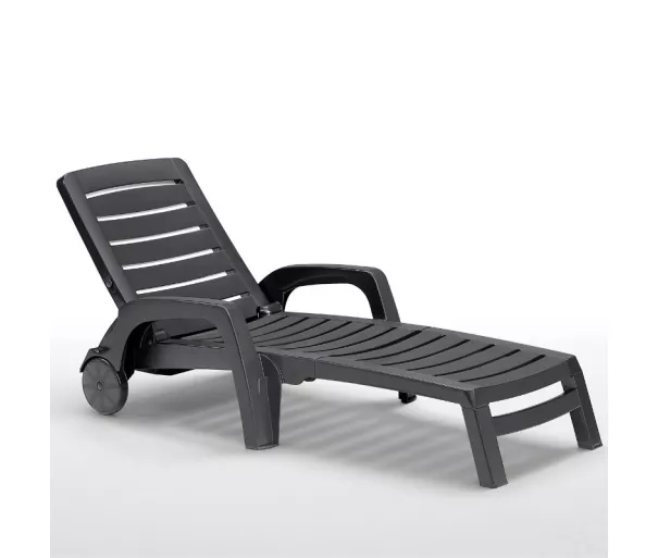 Sun lounger Riva grey