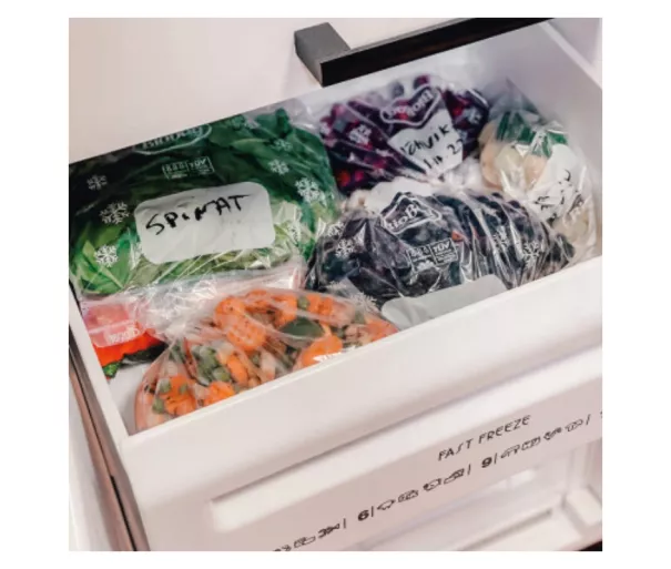 Пакеты для заморозки продуктов, компостируемые BioBag 4 л (25 шт. в рулоне) 18 мкр. 24x40 см, прозрачные