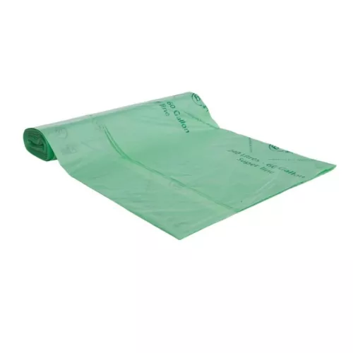 Kompostuojami šiukšlių maišai BioBag 240L (3 vnt. ritinėlyje) 17mkr. 113x139cm žali