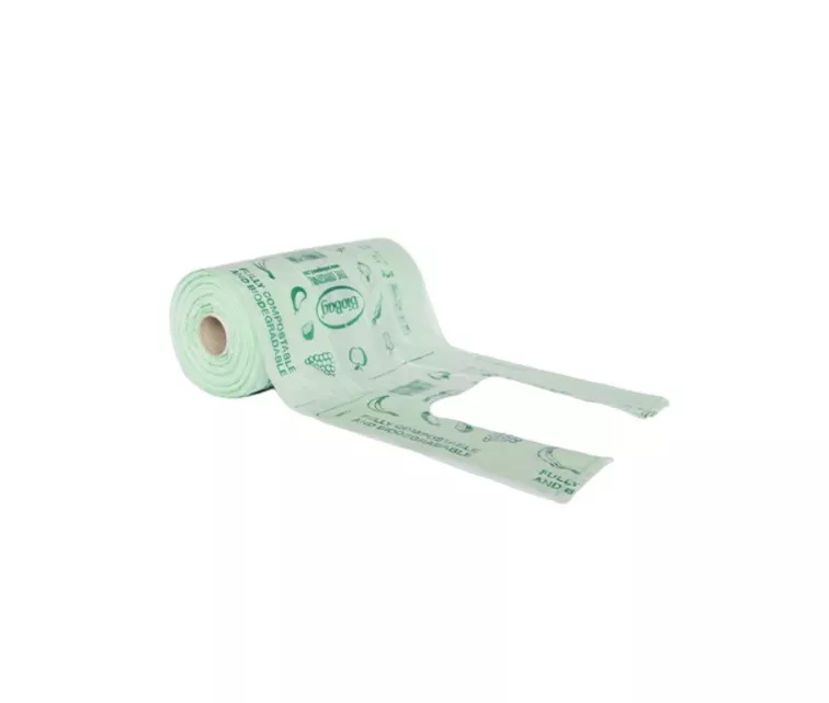 Compostable bags for vegetables and fruits BioBag (300 pcs. per roll) 13mkr. 34x42cm green