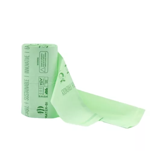 Kompostuojami šiukšlių maišai BioBag 20L (20 vnt. ritinėlyje) 15mkr. 42x54cm žali