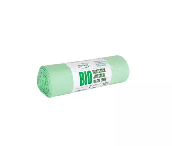 Компостируемые мусорные пакеты BioBag 140/190л (10 шт. в рулоне) 17мкр. 87х138см зеленые