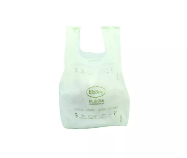 Kompostuojami šiukšlių maišai BioBag 20L (25 vnt. ritinėlyje) 15mkr. 42x54cm žali