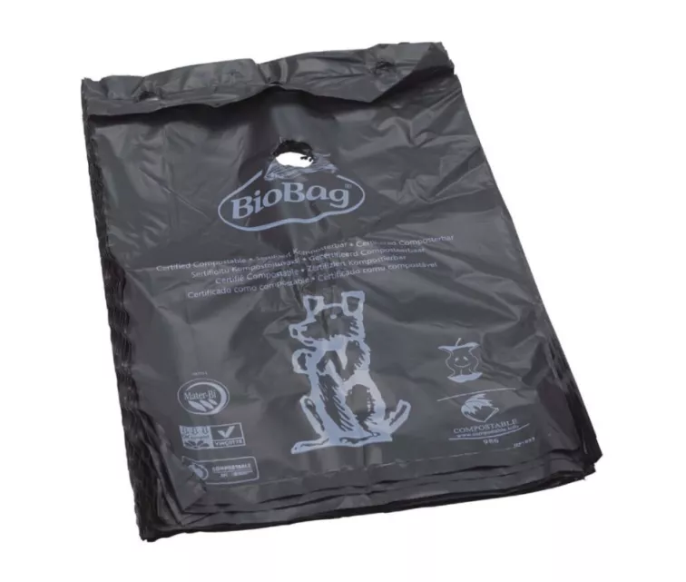 Dog waste bags compostable BioBag Dog on box (50 pcs. per box) 20mkr. 20x32cm black