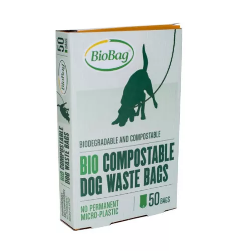 Dog waste bags compostable BioBag Dog on box (50 pcs. per box) 20mkr. 20x32cm black