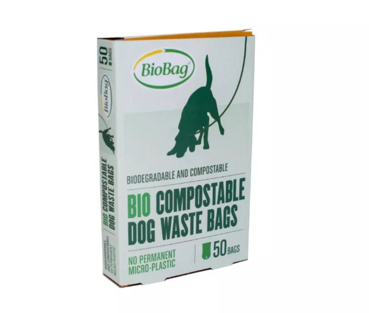 Dog waste bags compostable BioBag Dog on box (50 pcs. per box) 20mkr. 20x32cm black