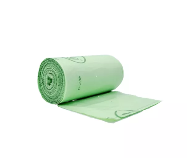 Kompostuojami šiukšlių maišai BioBag 80L Superline (20 vnt. ritinėlyje) 23mkr. 68x91cm žali