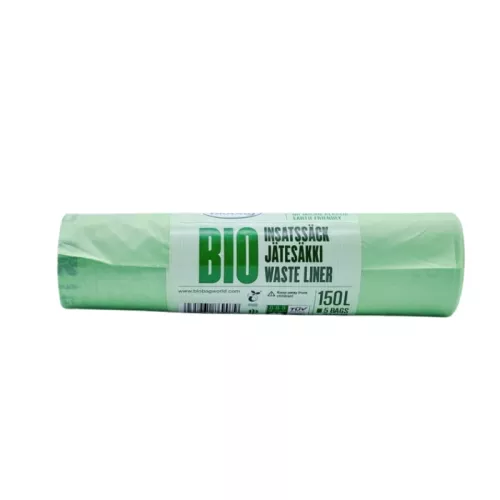 Atkritumu maisi kompostējami BioBag 125/150L Superline (10 gab. rullī) 35mkr. 68x91cm zaļi