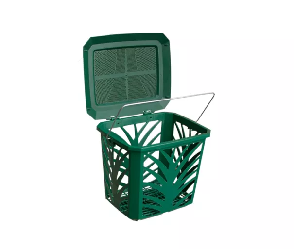 Корзина для биоотходов MaxAir 7L 24x19,7x20,5см зеленая