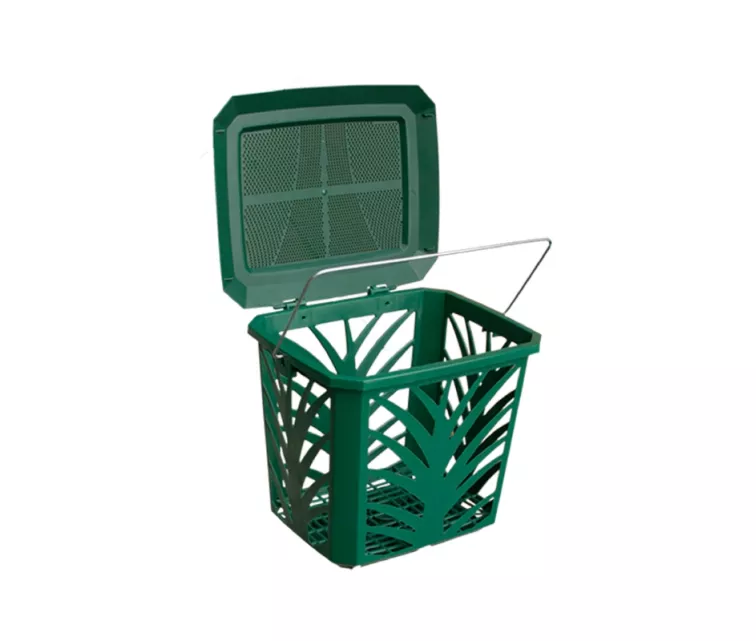 Bioatliekų krepšelis MaxAir 7L 24x19,7x20,5cm žalias