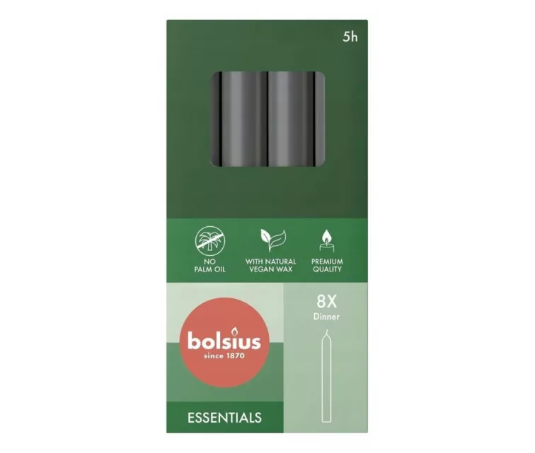 Lauaküünlad 8 tk karbis 170/20mm hall