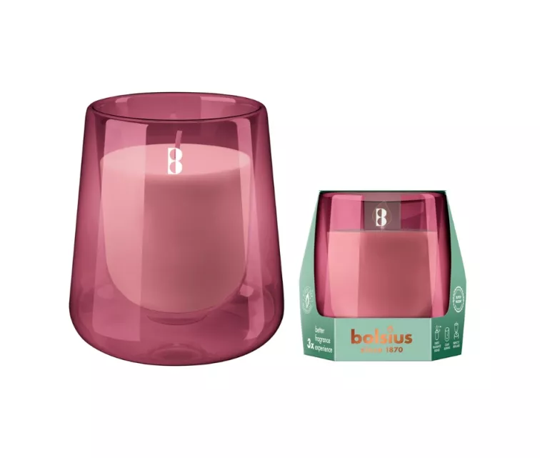 Svece arom. stikla gl. Clean Light Ø95x85mm cypress & amber