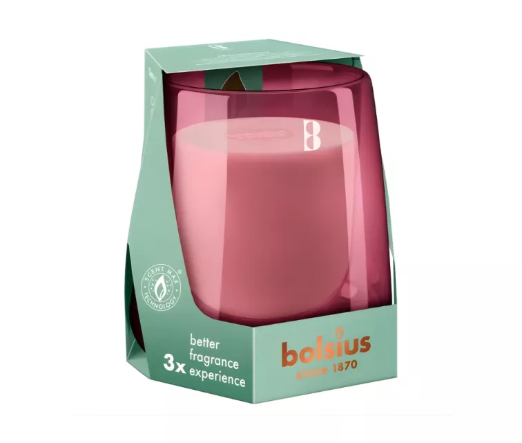 Svece arom. stikla gl. Clean Light Ø95x85mm cypress & amber