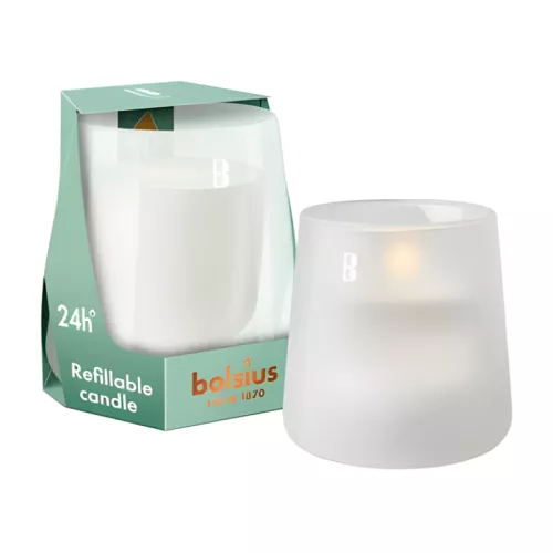 Svece arom. stikla gl. Clean Light Ø95x85mm vanilla&tonka bean 