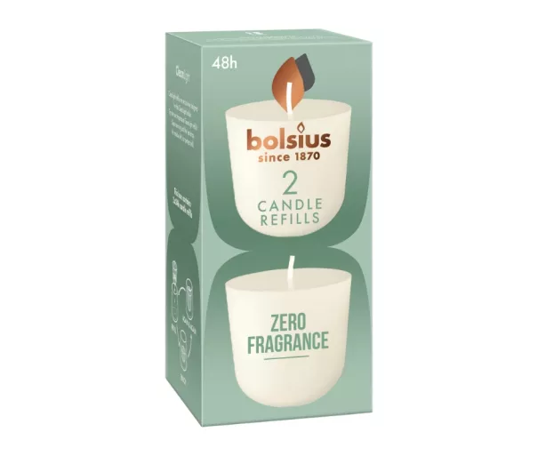 „Candles Clean Light“ papildymo žvakės, 2 vnt., 0 % kvapo