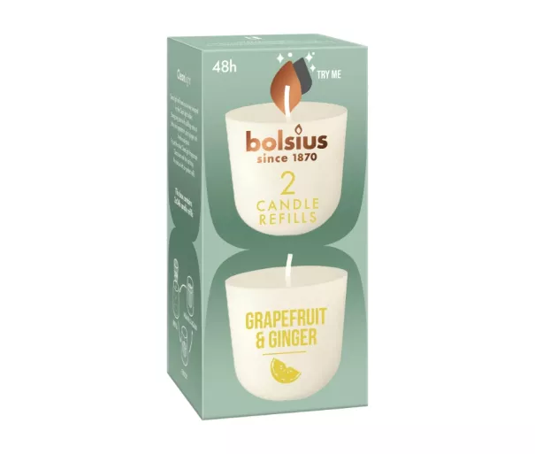 Clean Light Refill Candles 2 pcs. grapefruit & ginger