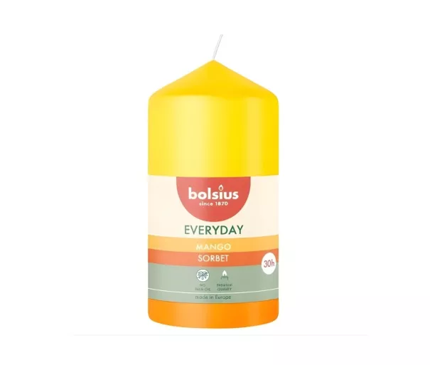 Svece cilindrs Everyday Ø110x58mm mango sorbet