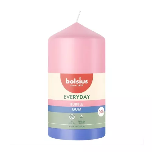 Цилиндрическая свеча Everyday Ø110x58 мм, похожая на жевательную резинку.