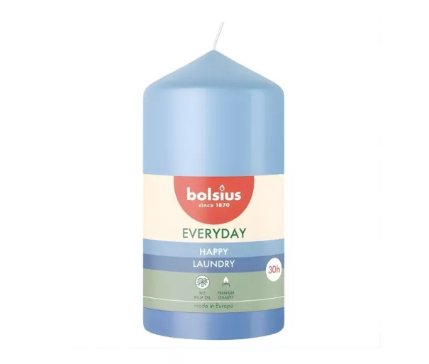 Candle cylinder Everyday Ø110x58mm happy laundry