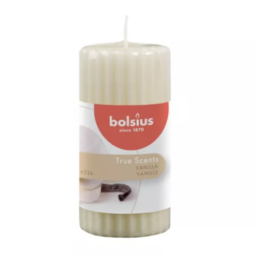Žvakė su kvapu „True Scents“ Ø120x58mm vanilės spalvos