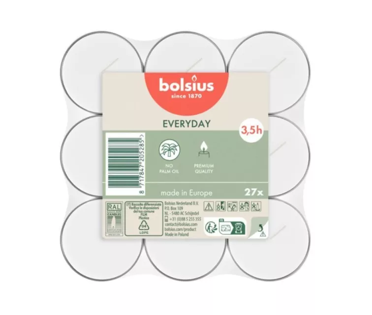 Свечи чайные 27 шт. белые