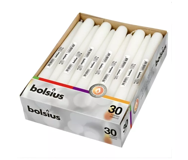 Свеча настольная 1 шт. 245/24мм белая