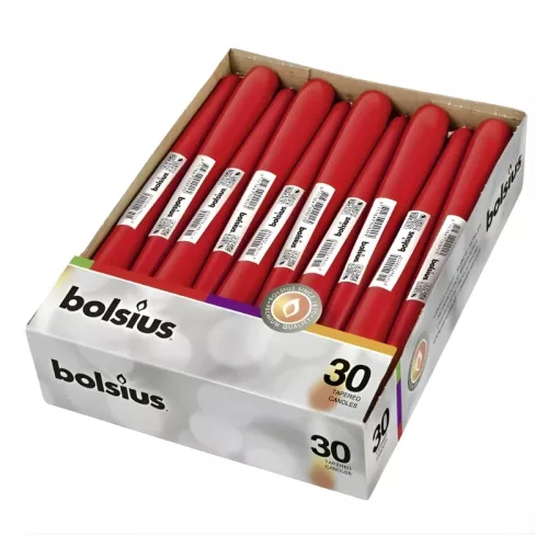 Galda svece 1gab. 245/24mm sarkana