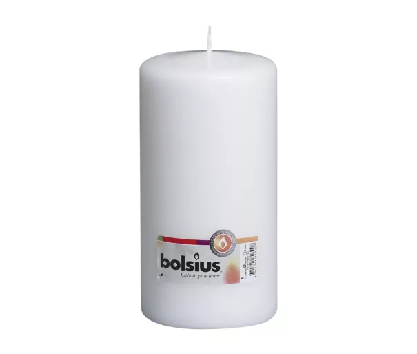 Žvakės cilindras Ø200x98mm baltas