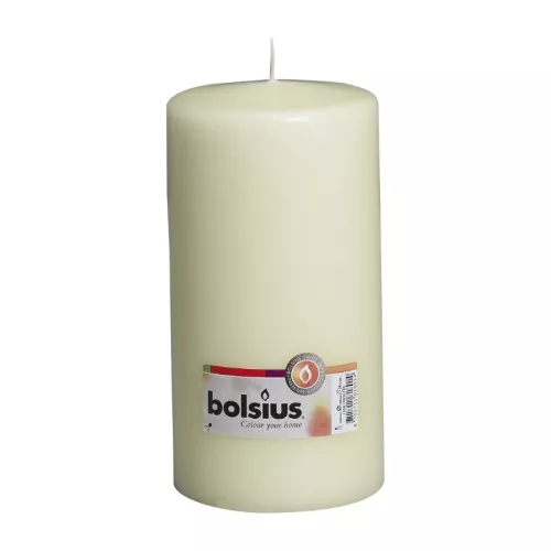 Žvakės cilindras Ø200x98mm smėlio spalvos