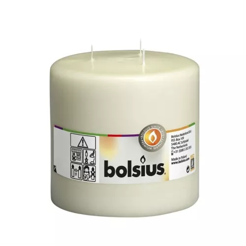 Žvakių cilindras su 3 degikliais Mamoth Ø150x150mm smėlio spalvos