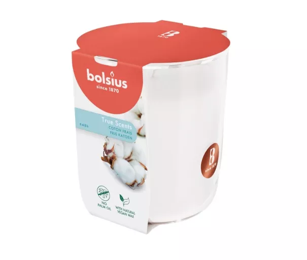 Aroomiküünal. Klaas. True Scents Ø97x85mm värske puuvill