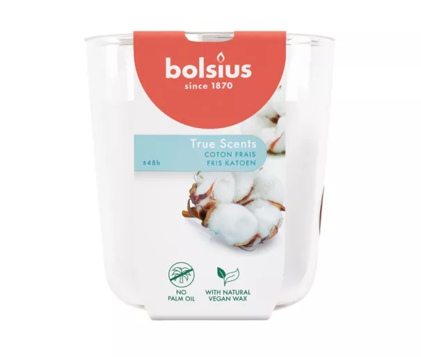 Aroomiküünal. Klaas. True Scents Ø97x85mm värske puuvill