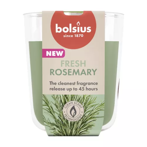 Ароматическая свеча в стеклянном стакане True Scents Ø97x85 мм с розмарином