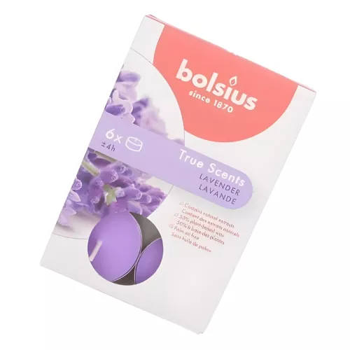 Tealights aroma. 6 pcs.True Scents lavender