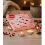 Gift set in a box tealights mix aromas + glass candle holders