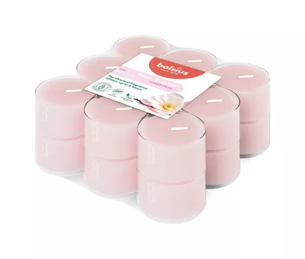 Arbatinės žvakutės su magnolijos aromatu. 18 vnt. „True Scents“