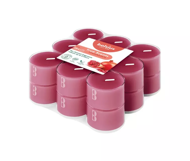 Tealights aroma. 18 pcs.True Scents pomegranate