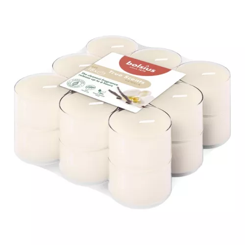 Tealight candles aroma. 18 pcs.True Scents vanilla