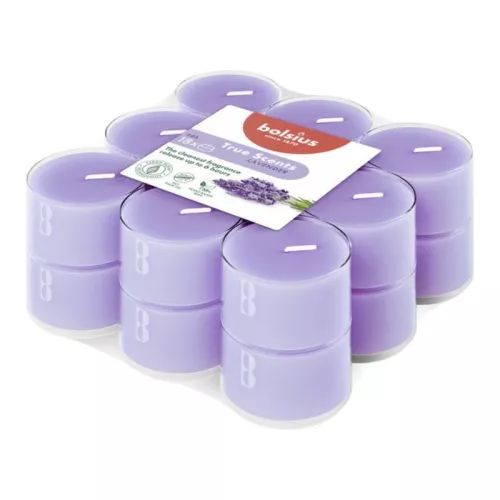 Tealights aroma. 18 pcs.True Scents lavender