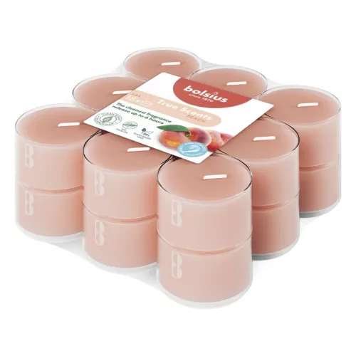 Tealights aroma. 18 pcs.True Scents peach