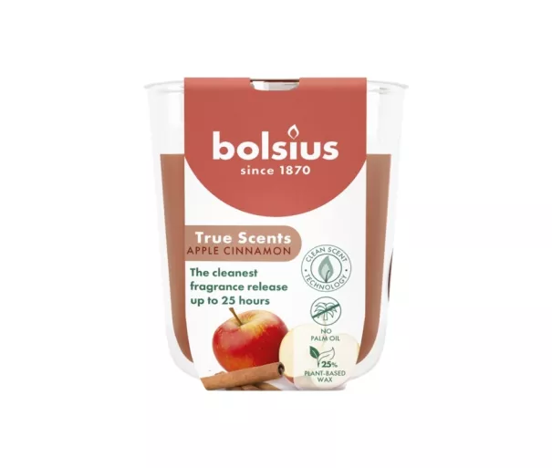 Aroomiküünal. Klaas. True Scents Ø80x73mm õuna-kaneeli maitsega